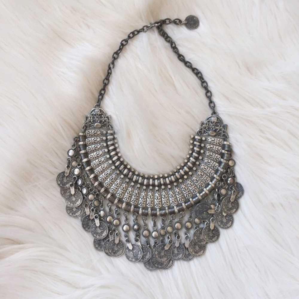 CHILD OF WILD SILVER TURKISH COIN NECKLACE